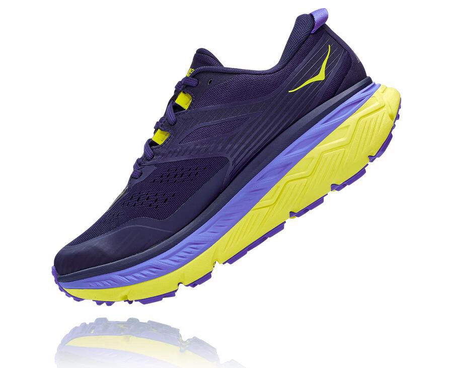 Hoka One One Trailove Tenisky Panske Modre/Zelene - Stinson Atr 6 - 90714-YSDO